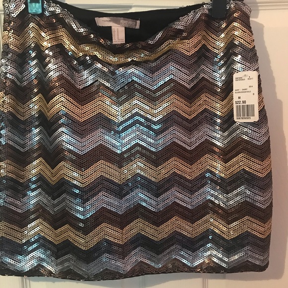 Sequined NWT skirt - gold, bronze & silver - Picture 2 of 5